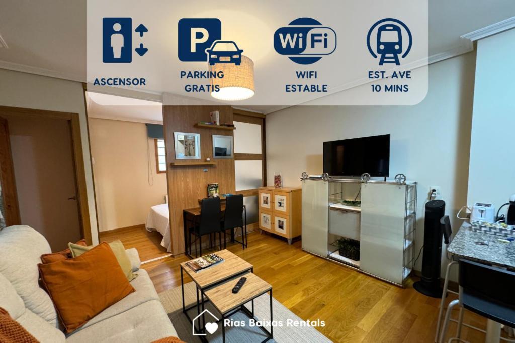 Centrico Con Parking Y Wifi ツ By Rias Baixas Rentals 比戈 外观 照片